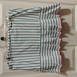 40 Lime Charleston Women's Striped Tennis Skirt Size Large